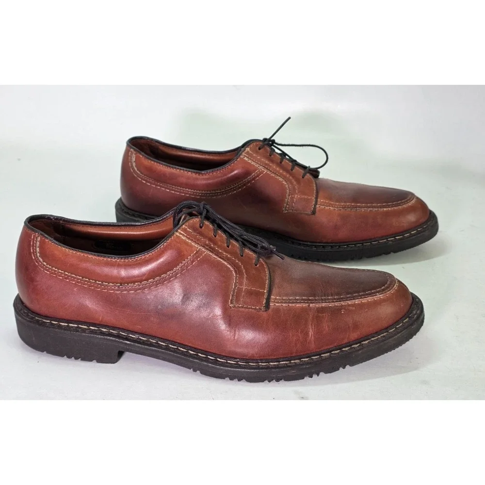 Allen Edmonds Wilbert Men's Dress Shoes Size 10 Brown Leather Oxford Lace Up USA